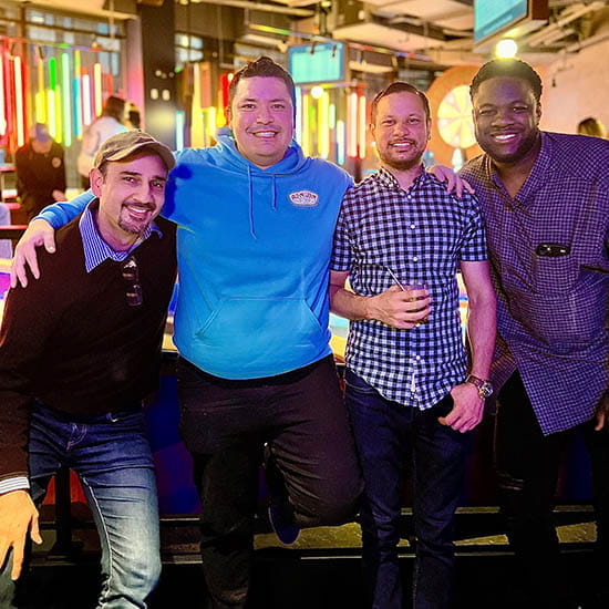 IT Employees gather for a photo